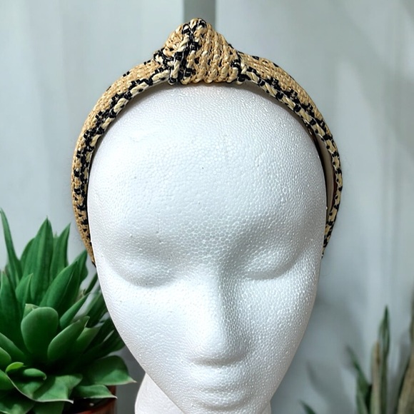 Natural Raffia Knotted Headband - Picture 13 of 16